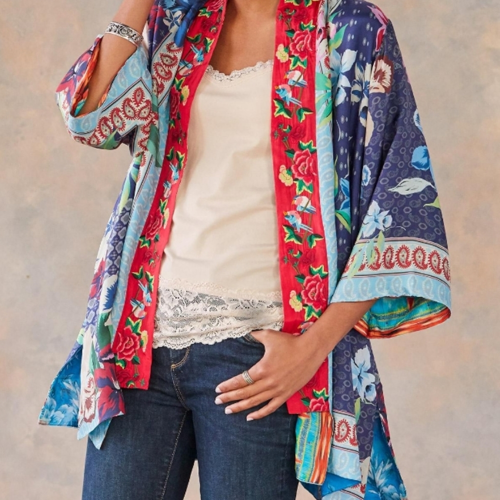 Johnny Was Coastal Kimono, Medium. NWT
